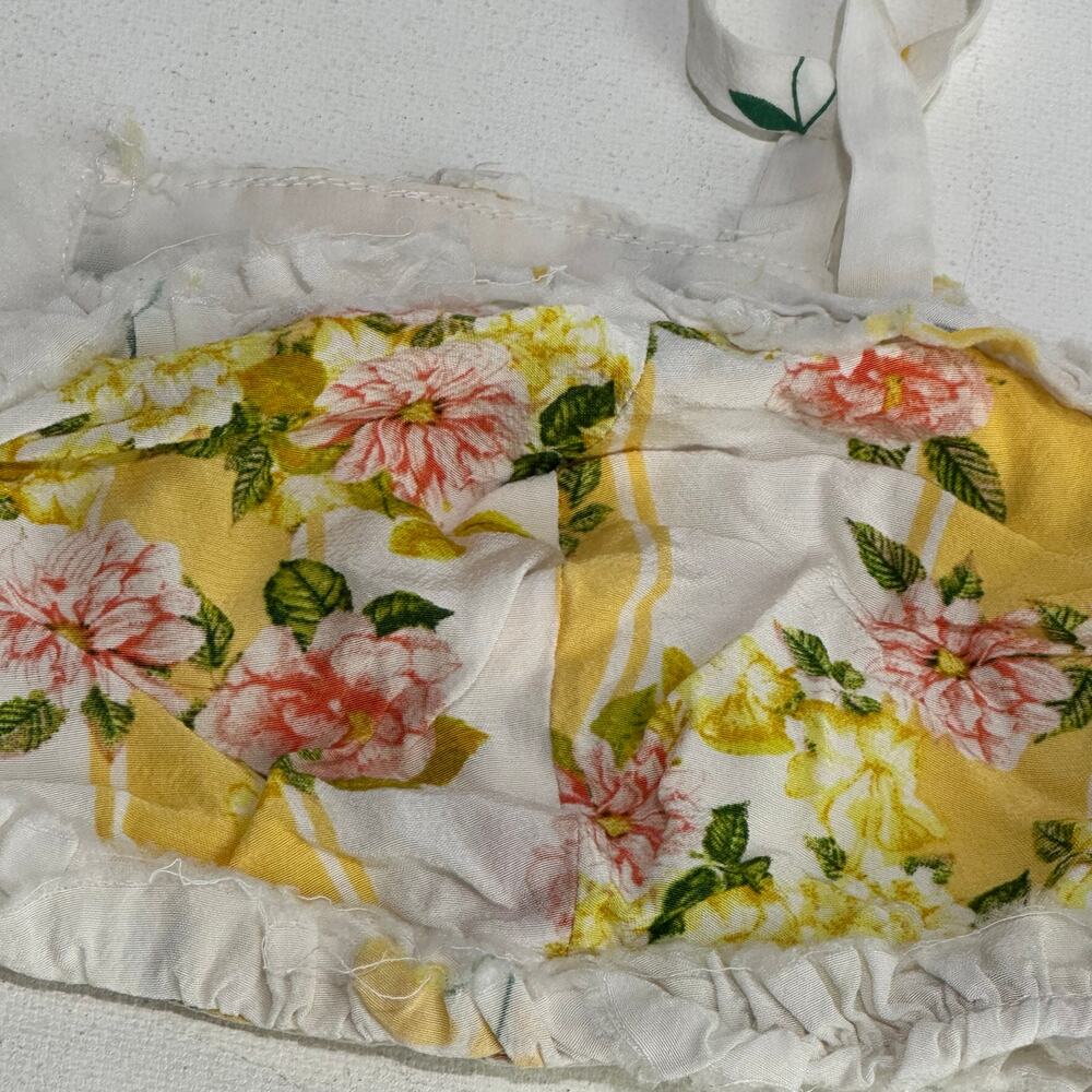 for love and lemons white floral bralette top Size S - Picture 7 of 9